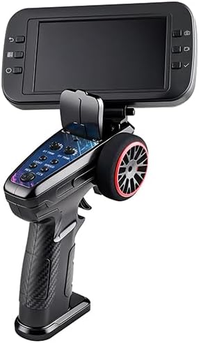 WL 1/64 FPV RC Car with Camera, APP Auto-Pairing Mini RC Truck with Remote Controller + Display Screen, 3-Speed Modes Gyroscope Remote Control Off-Road Truck for Adults