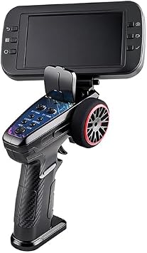 WL 1/64 FPV Mini RC Truck with Camera, 2.4G Full-Proportional Off-Road Monster Trucks with Remote Controller, Display Screen, 3-Speed Modes & Gyro Stabilized, All-Terrain Remote Control Car, RTR