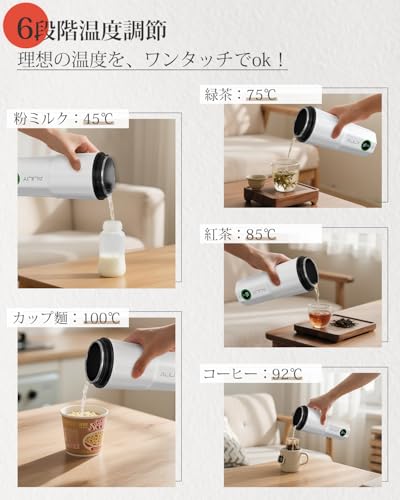 Aliliy ポータブル電気ケトル LW-K03S の商品画像 3