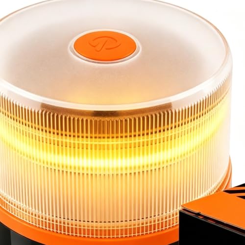 Luz estroboscópica exterior con base magnética potente 7