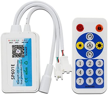 Miniatura 1 de WS2812B Controlador Bluetooth Music Sync WS2811 Controlador LED RGB direccionable con RF remoto doble salida de señal DC 5V  24V para SK6812 WS2812