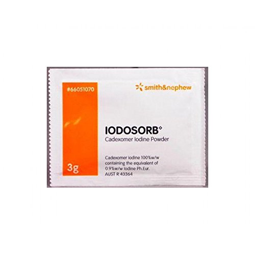 Smith & Nephew Granuli Medicazione Di Cadexomero Con Iodio Iodosorb, 7 Bustine Da 3 G