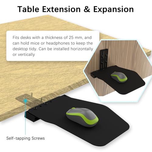 Fixation d'extension de support de tapis de souris réglable horizontalement - 4