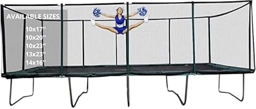 Best Trampoline USA 13x23 Rectangle with Net, 750lb Capacity