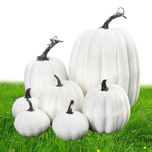 Citrouilles en mousse : ne pourrissent pas, déco Halloween durable - 8