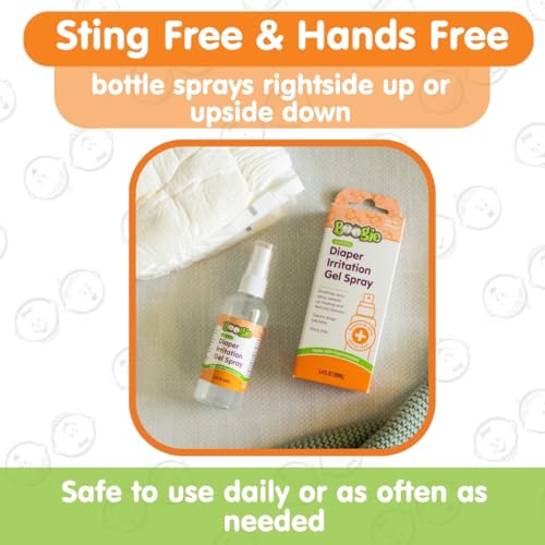 Boogie Hypochlorous Acid Diaper Irritation Gel Spray, Baby Essentials for Diaper Rash, Soothing Cleansing Spray, 3.4oz (Pack of 3) - Image 6