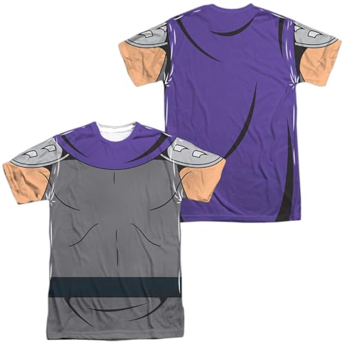 Popfunk TMNT Teenage Mutant Ninja Turtles Shredder Costume Unisex Adult Sublimated Halloween Costume T-Shirt (X-Large) White (Front/Back)