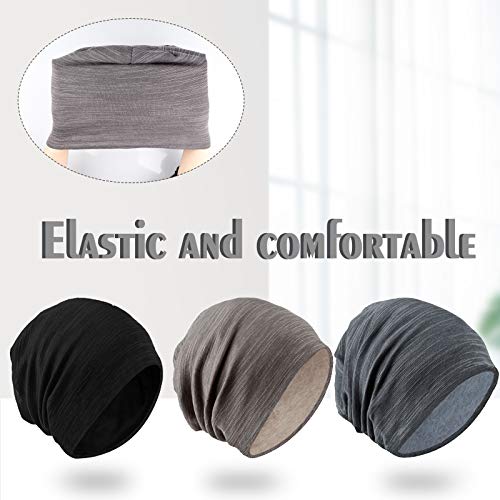 HLenyoy Slouchy Beanie for Men Women 3 Pack Skull Cap Baggy Oversize Knit Hat