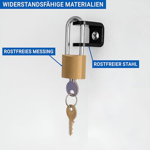 EVify Typ 2 Diebstahlschutz mit Schloss - Diebstahlsicherung für Ladekabel an der Wallbox, für Kabel bis 22 mm Durchmesser geeignet