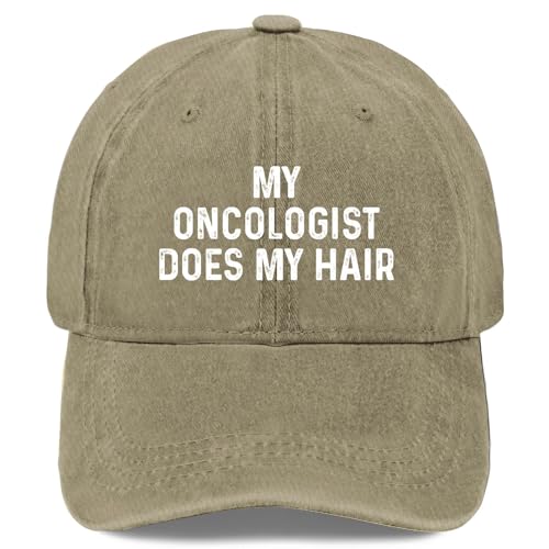 KHMCURP My Oncologist Does My Hair Hat for Women Funny Baseball Hats Funny Birthday Gifts for Women