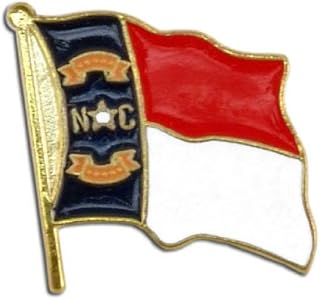 US Flag Store Lapel Pin North Carolina Flag