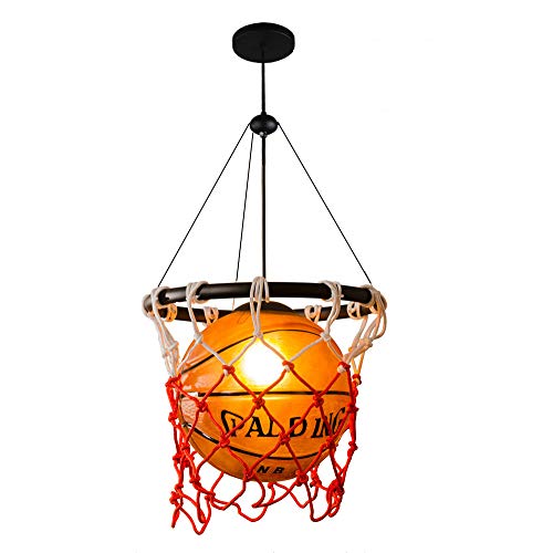 Lampe suspendue basket-ball industrielle avec corde rétro pour parc sportif