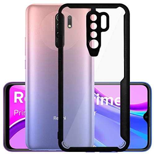 Image of Amazon Brand - Solimo Silicone Mobile Cover (Soft & Flexible Shockproof Back Case with Cushioned Edges) for Mi Redmi 9 Prime /Poco M2 (Black)