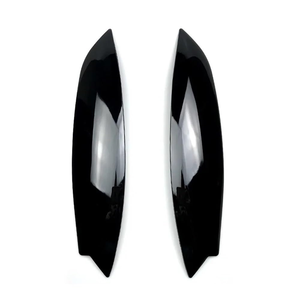 Zmyalc Black Accessories Headlight Eyelid Eyebrow Cover Trim Carbon Fiber For 5 Gti R32 Mk5 05-07(Black)