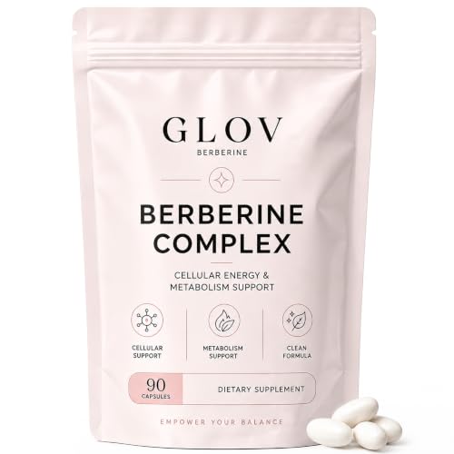 Glov Berberine Complex bottle listing berberine with alpha lipoic acid and milk thistle — proves the multi-botanical claim