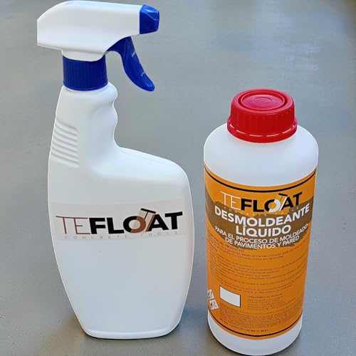 Desmoldeante Líquido para hormigón impreso, especial vertical (DESMOLDEANTE LIQUIDO 1 L) (1 Litro + Pulverizador)