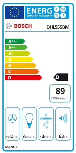 Bosch DHL555BM Serie 4 Lüfterbaustein 53 cm, Made in Germany, LED-Beleuchtung, Abluft und Umluft, leise, Metallfettfilter spülmaschinengeeignet, Wand- und Inselmontage, Silber Metallisch