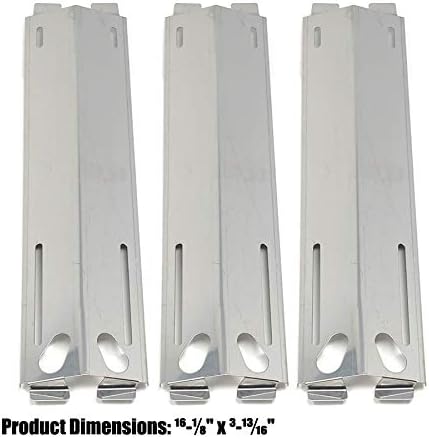 Replacement Grill Heat Plate for Select MEV808ALP, Grand Cafe CG108ALP, Grand Royale HGI08ALP, Grand Hall CG108ALP, CG109ALP, CG587, 141.16655900, 141.16677, 141.16678800 Gas Models - 3 Pack