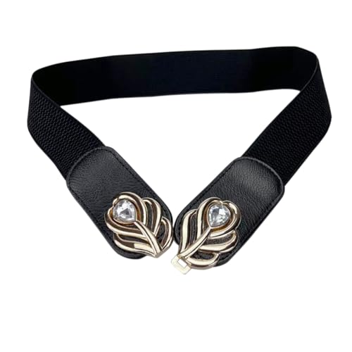 Women Elastic Stretch Belt for Dresses Retro Ladies Waist Vintage Belt4