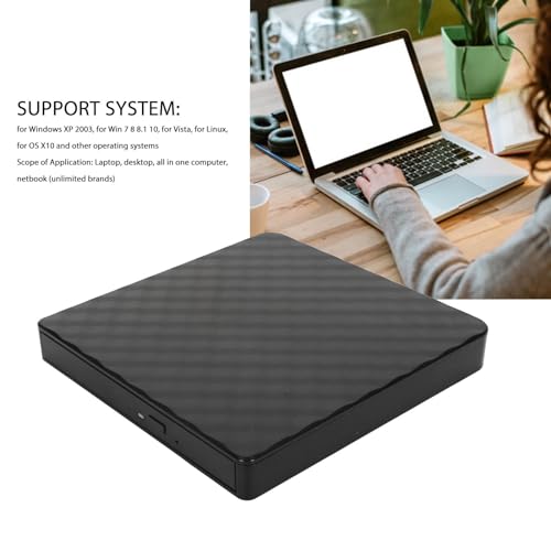 Lecteur CD DVD Externe USB 3.0 pour ordinateur sans lecteur fixe - 4