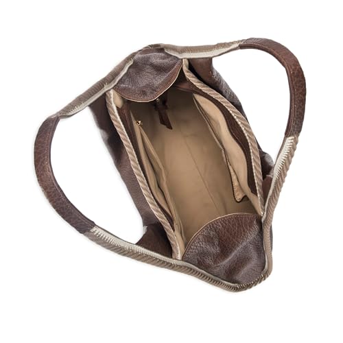 Image of Lino Perros Avril Coffee Stylized Womens Hobo Tote Bag