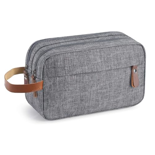 Image of FunBlast Toiletry Bag for Men & Women - Travel Pouch for Toiletries Shaving Kit & Cosmetics, Water Resistance Pouch for Travel Accessories, Organizer Travel Pouch for Make Up (Grey)