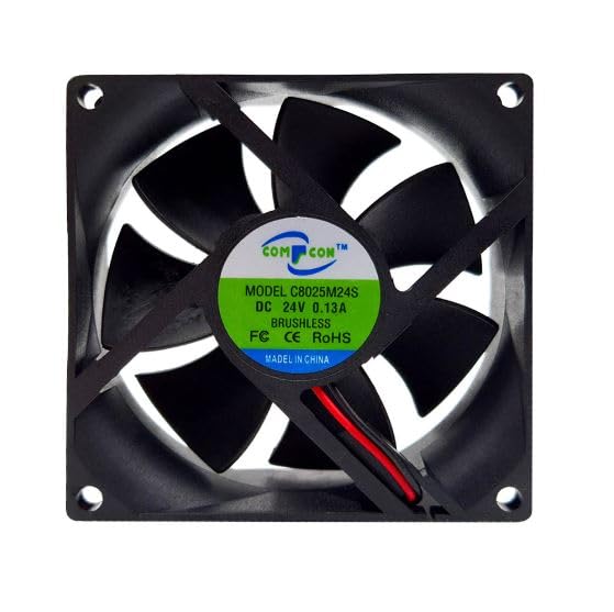 Generic 3 Inch 24V DC 0.13A Brushless Cooling Fan - 92x92x25mm, 2400 RPM, 55CFM, 23dBA, For Desktops, Laptops, Servers