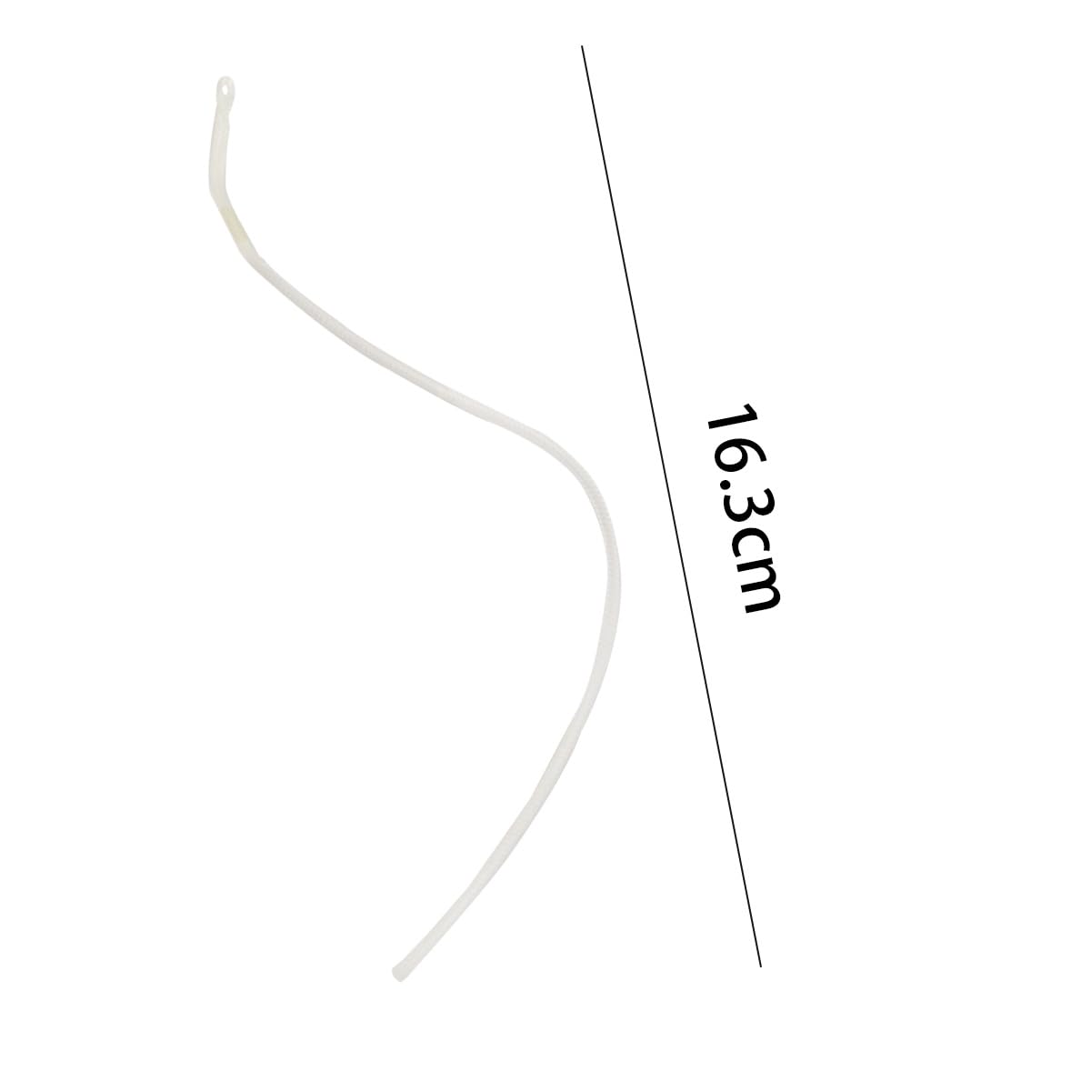 Lot de 10 connecteurs de ligne de pêche à la mouche, fil tressé haute résistance, câble de connexion durable pour accessoires de pêche à la mouche, 13,6 kg (blanc)