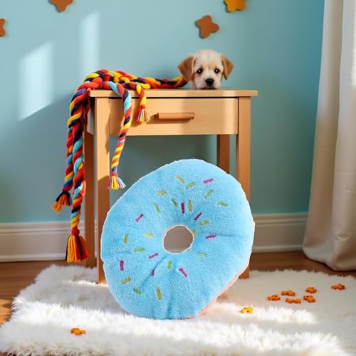 Juguetes Mordibles Sonoros para Perros 2 Piezas Azul miniatura 5