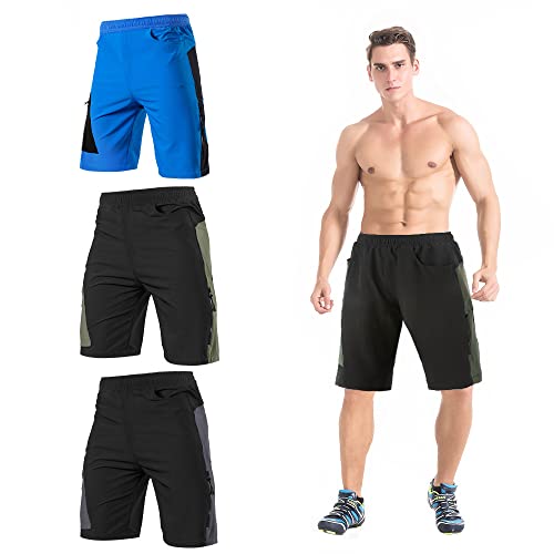 Calções de ciclismo, Snario Shorts masculino 3D acolchoado mountain bike ciclismo shorts respirável