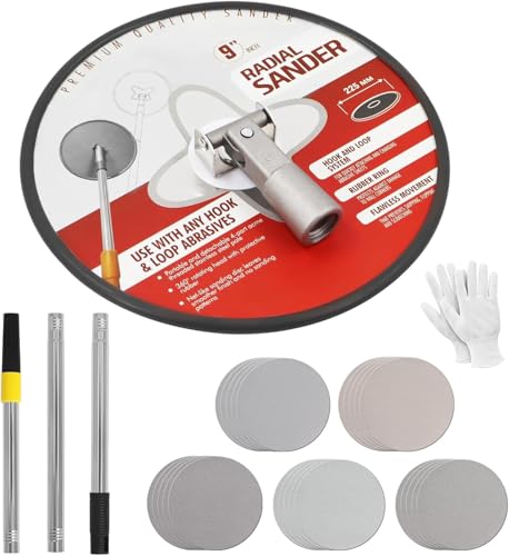 Pole Sander for Drywall with 360 Degree Rotary Head