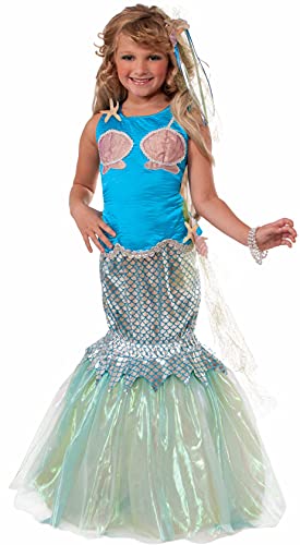 Disfraz de Sirena Deluxe para Niñas Talla Grande miniatura 1