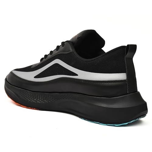 Image of Men's Lightweight White Running Shoes with Mesh Upper & Airmix Sole