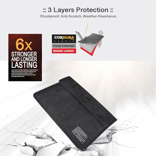 Funda para portátil Rough Enough 13-14 pulgadas Negra miniatura 3