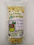  2 UNIDADES DE 1KG DE COBERTURA DE CHOCOLATE BLANCO DE COMERCIO JUSTO(FAIR TRADE) LA CESTA SOSTENIBLE.