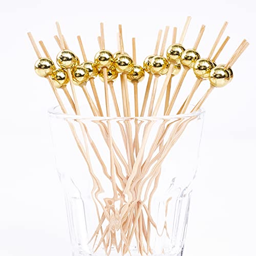PuTwo handgemachte hölzerne Cocktailspieße, 100 Stück, Zahnstocher, Partyzubehör, Cocktailsticks, Cocktail Pick für… - Image 7
