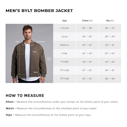 BYLT Mens Bomber Jacket - Lightweight Reversible Bomber Jacket For Men - Men's Zipper Jacket2