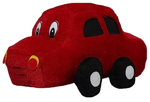 Image of Tickles Car Soft Stuffed Plush Toy for Kids Birthday Gifts, Room (Color: Red Size: 26 cm)