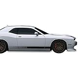 2X Decal Sticker Vinyl Side Racing Stripes Compatible with Dodge Challenger All Models