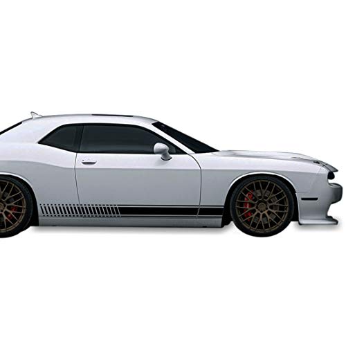 2X Decal Sticker Vinyl Side Racing Stripes Compatible With Dodge Challenger All Models #TOP26