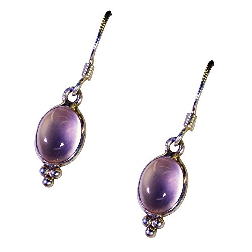 Pendientes de cuarzo rosa real en plata 925 ideales para tus looks diarios y eventos especiales