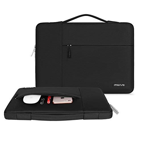 Image of MOSISO Laptop Case 14 inch, 14 inch Laptop Sleeve with Handle Compatible with HP Lenovo Dell ASUS Acer, HP Stream, Dell Latitude, Lenovo IdeaPad, Polyester Multifunctional Computer Bag, Black
