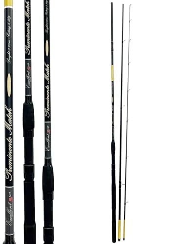 Kolpo Preminente Match – Canna da Pesca Inglese 3.90m in Carbonio Alto Modulo, Azione 5-30g, Anelli Ksic, Manico EVA Ergonomico – Leggera, Bilanciata e Potente