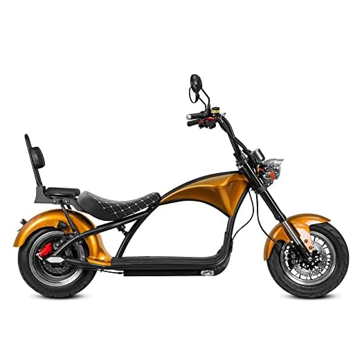 eAhora DOT Approved M1 2 Seat 2000W 37Mph Electric Motorcycle for Adults, 40 Miles 60V 30ah Lithium Battery, Street Legal 2 Person Electric Mopeds for Adults, Dual Hydraulic Brake for Urban Commuting