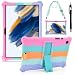 KATUMO Silicone Case Compatible with Samsung Galaxy Tab A8 10.5 inch 2021 2022 Tablet (SM-X205N/X200N/X207) Soft Rubber Cover with Stylus Pen Shoulder Strap for Galaxy Tab A8 Case