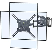 FORGING MOUNT Corner TV Mount with 25.6" Long Arm,Portrait Vertical Full Motion TV Wall Mount Swivel Tilt Articulating Arm Wall Mount Bracket for 26-65 Screens,Load 77lbs,VESA 400x400mm,Fit 16" Stud