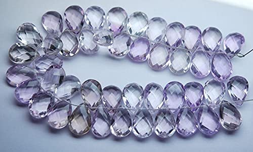 Améthyste rose poire 7x10mm : finissez vos paires de boucles sans trier