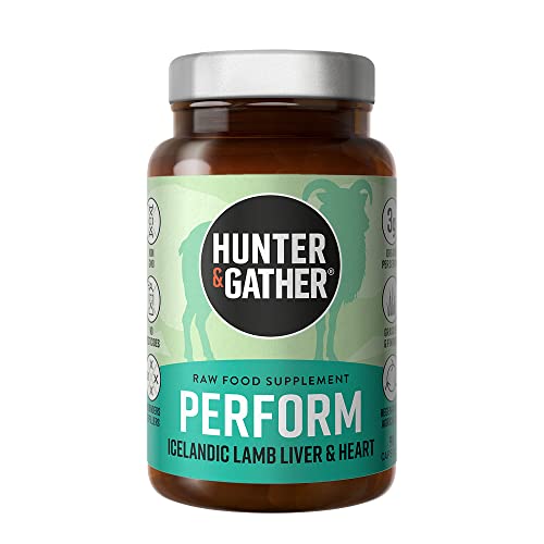 Hunter & Gather Nose to Tail - 90 Perform Capsules | Wild, Grass Fed Icelandic Lamb Ancestral Inspired Supplements| Raw Freeze-Dried Lamb | No GMO Feeds, Antibiotics Or Hormones