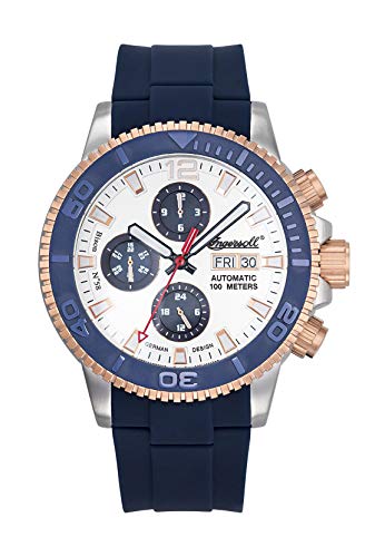 Preisvergleich Produktbild Ingersoll Herren Analog Automatik Uhr mit Plastik Armband IN1105BL
