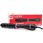 Revlon Hair Tools One-Step Style Booster - Round Brush Dryer & Styler, Round Brush- 38 mm (Thermal Bristles, Ceramic-Coated Barrel, Ionic + Ceramic Technology) RVDR5292UKE, Black